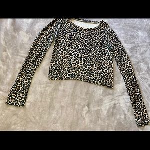ZARA leopard print crop